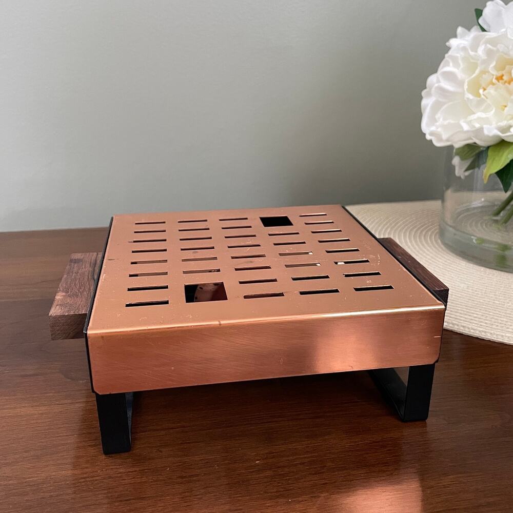 Vintage Mid Century Copper Warming Tray - Danish Style